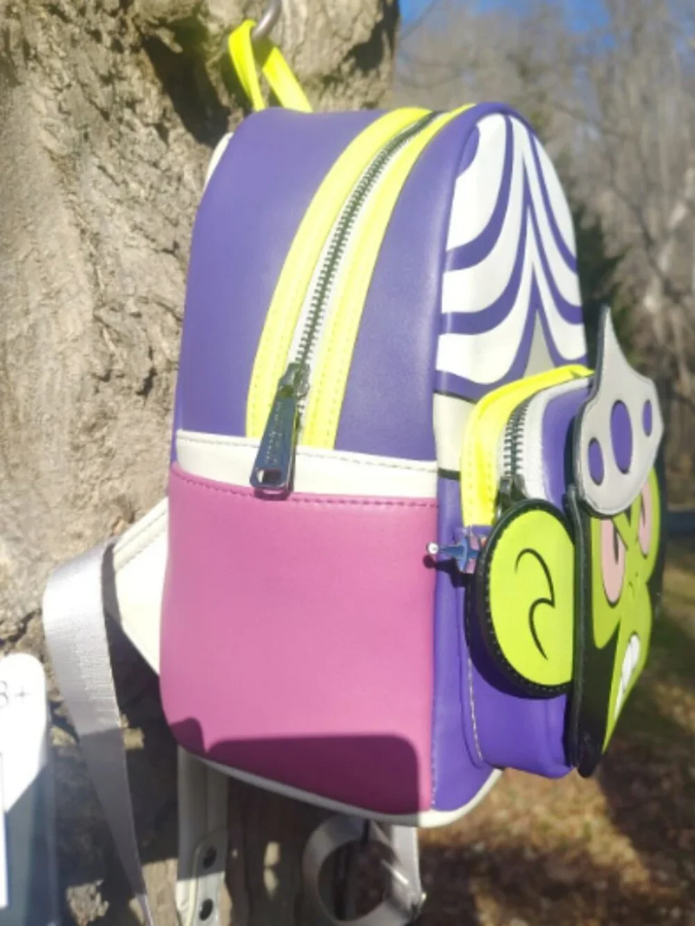 NWOT Loungefly Cartoon Powerpuff Girls Mojo Jojo Mini Backpack Glow in The Dark